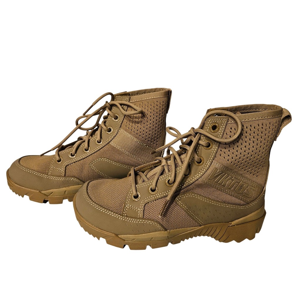 Viktos Johnny Combat Vented Boot 6 Coyote Tan Tactical Breathable Mesh‎ Mid-Cut
